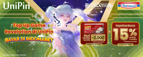 Top Up Game Revelation di UniPin, Tambah Rp2,000 Gratis Teh Poci + Bonus 15% UniPin Credits